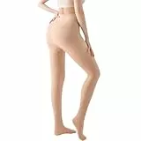 Arkim Strumpfhosen Damen Winter Superzart!, Glänzende schwarze Thermo Strumpfhose gefüttert, 1 Nahtlinie im Schritt Fake Transparente Strumpfhose Fleece Thermostrumpfhose Leggings