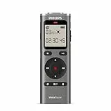 Philips DVT1170 VoiceTracer, Diktiergerät, Aufnahmegerät, 8GB, MicroSD-Steckplatz, 360°-Mikrofon