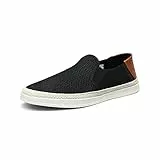 Bruno Marc Herren Espadrilles Mokassins Atmungsaktiv Flache Slipper Slip on Loafer Weich Comfort Klassische Schuhe SCHWARZ SBFS2301M-E Größe 46 (EUR)