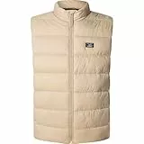 Pepe Jeans Herren Puffer Gillet Jacke, Braun (Steinbeige), Large