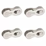 Fahrradkettenglied 12 Fach,Stahl Fahrrad Kettenverschluss Glied,Kettenverschlussglieder,Kettenschloss Fahrradkette,Fahrrad Kettenglied,Kettenglieder Fahrrad,Fahrradkettenglieder,Fahrradzubehör,4 Paar