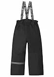 Reima Tuokio Schneehose für Kinder, gefütterte Hose für Kleinkinder (Mädchen und Jungen), aus elastischem Material und mit Fußschlaufen Black 98