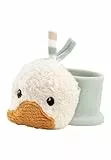 Sterntaler Armrassel Ente Edda Lou, dehnbares Baby Armband aus Stoff mit Rassel für Jungen und Mädchen