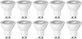 Amazon Basics LED-Leuchtmittel, GU10-Spots, 4.7 W (entspricht 50-W-Glühbirne), Warmweiß, nicht dimmbar, 10Stück (1er Pack)