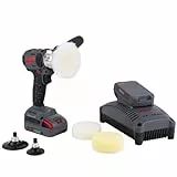 Ingersoll Rand G1621 IQV20 Cordless Polisher/Sander Schwarz - Hochleistungsbürstenloser Motor, lange Laufzeit, multi-konfigurierbar, mit 6 Polier- und Schleifzubehör