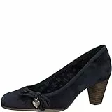 s.Oliver Damen Pumps mit Schleife mit Herzdetail, Blau (Navy), 39 EU