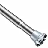 AIZESI Duschvorhangwinkelstangen 76-165 （ Silber）