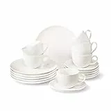 Vivo - Newfreshbasic Kaffeeset 18 teilig Geschirrsets, Porzellan, weiß, 24 x 30 x 21.5 cm