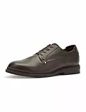 Tommy Hilfiger Herren Derby Schuhe Flexible Leather aus Narbenleder, Braun (Cocoa), 43