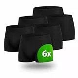 Kemes Boxershorts Herren Baumwolle 95% Elastan 5% Unterhosen 6X Stück Männer Unterwäsche Atmungsatkiv | Größe S