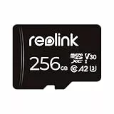 Reolink 256 GB microSDXC Speicherkarte, Klasse 10, A2, V30, U3 TF Speicherkarte, Kompatibel mit Reolink Überwachungskameras, auch für Smartphone, Actionkamera od. Drohnen, SDHC, bis zu 100 MB/s