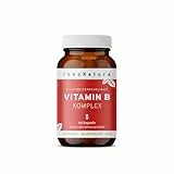 InnoNature Vitamin B Komplex | natürlich aus Buchweizenkeimlingen | 60 Kapseln,. Alle B-Vitamine (B1, B2, B3, B5, B6, B7, B9, B12) zu 120% NRV | vegan, laborgeprüft und hergestellt in DE