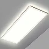 Led Deckenleuchte Flach Deckenlampe Rechteckig, LED Panel Lampe Decke Leuchten 24W 2500LM für Büro Küche Wohnzimmer Badezimmer Flur Büro Bad, 4000K Neutralweißes Licht Backlighteffekt 580x200mm (LxB)