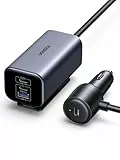 UGREEN 150W Zigarettenanzünder USB C GaN, PD3.1 Auto ladegerät USB C 4 in 1 kompaktes Zigarettenanzünder Verteiler,USB zigarettenanzünder Adapter kfz ladegerät für iPhone 17 MacBook Galaxy GPS usw