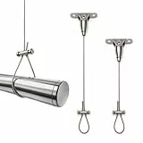 2er-Pack Duschvorhangstangen-Halterungen Für L- Und U-Förmige Stangen, Verstellbar Bis Zu 150 Cm, Robust Und Langlebig Aus Rostfreiem Edelstahl (Verhindert Durchhängen)