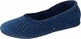 Manitu Damen 340004-05 Slipper, Blau, 38 EU, blau, 38 EU
