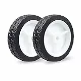 Zweipappel 2x Gummi Rad universal Ersatzrad 125mm per Wagen Stroller Achslochdurchmesser 10.0mm