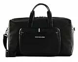 Tommy Hilfiger Herren TH Essential Pique Duffle AM0AM11539 Reisetaschen, Schwarz (Black)