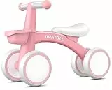 Umatoll Kinder Laufrad ab 1 Jahr, Spielzeug für 12-24 Monate, Baby Lauflernrad mit Korb für Jungen Mädchen, Geschenke für 1-jährige Geburtstag (Rosa)