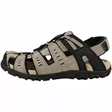 Geox Herren Uomo Strada C Sport Sandal, LT Taupe, 44 EU
