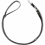 HUNTER Verstellbare Führleine NEOPREN, Farbe: schwarz/grau, strapazierfähiges Nylon, 3-fache Verstellmöglichkeit, weiche Neoprenpolsterung, ideal für Alltag und Training, Größe: 25/300