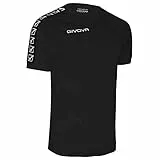 GIVOVA Herren Hemd T-Shirt Poly Band, schwarz, L, BA02_1