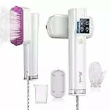 Sundu Dampfglätter, Steamer für Kleidung, 2-in-1 Reisebügeleisen Steam iron, 15s schnelles Aufheizen Mobiles Handbügeleisen, Travel Iron mit LED Display, 4 Bügelmodi, Reinweiß