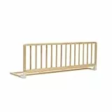 Safety 1st Wooden Bed Rail 110cm, Bettgitter Rausfallschutz, 18 Monate–5 Jahre, Verstellbares Bettschutzgitter, Automatische Sperre, FSC®-zertifiziertes Holz, Leicht zu Falten und Lagern, Natural Wood