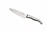 LE CREUSET Kochmesser, 15 cm 18/8 Damaststahlklinge mit glattem Schliff, Edelstahlgriff, Rostfrei, Silber, 98000315000100