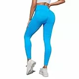 Topassion Scrunch Butt Leggings Damen High Waist Blickdicht Sport Leggings Lange Yoga Pants Gym Sporthose Elastische Jogging Hose Seamless Sporthose Sportleggins Fitnesshose Neue Yogahose(Sky Blue,S)