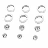 Wiki VALLEY Ohrstöpsel-Set für Galaxy Buds Plus SM-R175 Ohrhörer, rutschfeste Ohrbügel-Set, Ersatz, Silikon-Ohrstöpsel, Flügelspitzen für Samsung Galaxy Buds 2019 SM-R170, Weiß, 12-teilig