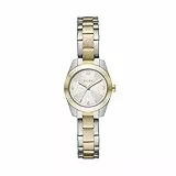 DKNY Damenuhren Nolita, Dreizeiger Uhrwerk, 26mm 2T Silber/Gold Edelstahlgehäuse mit Edelstahlarmband, NY2922