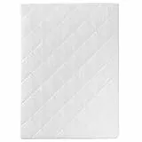 roba Laufgittermatratze 75 x 100 cm - Matratze für 4 eckige Laufgitter / Laufstall - Laufgittereinlage mit abnehmbarem Bezug - Weiß gesteppt