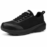 URDAR Laufschuhe Herren Leicht Turnschuhe Herren Bequeme Sportschuhe Sneaker Straßenlaufschuhe Komfort Walkingschuhe, Schwarz, 42