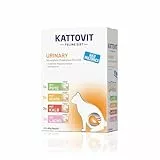 KATTOVIT - Urinary Multipack Nassfutter für Katzen | Katzen-Nassfutter als Alleinfuttermittel im Frischebeutel. Diätfutter für ausgewachsene Katzen mit Harnwegserkrankungen | 12 x 85g