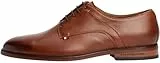 Tommy Hilfiger Herren Derby Schuhe Thunit aus Leder, Braun (Winter Cognac), 42