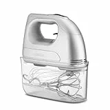 Cuisinart Power Advantage 7-Gang-Handmixer | Schneebesen | Knethaken | Rührbesen aus Edelstahl | 7 Geschwindigkeiten | 200W Motor | Aufsteckbarer Aufbewahrungskoffer | Elektrischer Handmixer, Silber