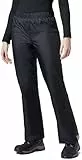BenBoy Damen Regenhose wasserdichte Atmungsaktive Leichte Fahrrad Überziehhose Winddicht Outdoorhose zum Skifahren Angeln Wander(F Schwarz,L)