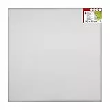 Marabu 1616000000900 - Keilrahmen, ca. 90 x 90 cm, Rahmentiefe ca. 1,8 cm, weiß, mit 380 g/qm Baumwolle bespannt, 3 fach grundiert, leicht saugend, für Acryl-, Öl-, Gouache- und Temperafarben