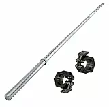 POWER-XTREME Langhantelstange 30mm Hantelstange | 195cm | mit Kompressionsverschlüssen | glatte Aufnahme | verchromt | bis 200kg belastbar | Studioqualität