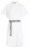 KARL LAGERFELD JEANS poplin Shirt Dress, White, M