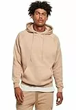 Urban Classics Herren Kapuzenpullover Blank Hoody, klassischer Hoodie für Männer, Loose Fit, L, unionbeige