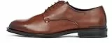 Tommy Hilfiger Herren Derby Schuhe Core aus Leder, Braun (Winter Cognac), 46