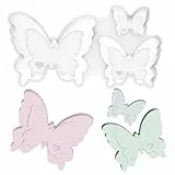 3 Stück Silikonformen Gießformen Schmetterling, Gießformen Gips Schmetterling, 3D Schmetterling Kerzengießform, Silikon Formen zum Gießen, Schmetterling Silikon für Kerzen, DIY, Seife