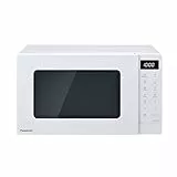 Panasonic NN-GT21QWEPG 20L Grill-Mikrowelle mit Drehteller und Gitterrost, 800 W, 1000 W Grill, LED-Display, automatisches Auftauen, insgesamt 12 Automatikprogramme, Timer, weiß