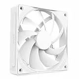 NZXT F120Q | 120 mm Quiet Airflow PC-Gehäuselüfter | Ansaug- oder Abluftbetrieb | Abgeschrägter Rahmen für einen konzentrierten Luftstrom | Hydrodynamische Gleitlager | Leise | PWM-Steuerung | Weiß