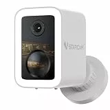 VSTARCAM 2K Überwachungskamera außen & innen, Magnetische Halterung, Kostenloser Cloud-Speicher, Spotlight & Sirene, KI-Bewegungserkennung, 1-6 Monate Akkulaufzeit, 2,4/5GHz WiFi, Farbnachtsicht,IP67