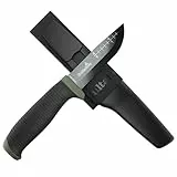 Hultafors OK4 Bushcraftmesser I I Robustes Outdoormesser mit Gürtelhalterung I Aus rostfreiem Japanstahl mit rutschfestem Griff I 380270