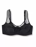 DIM Femme - BH Generous Classic x1 | Perfekter Halt für große Brüste | Dicke Mikrofaser und Stretch | U-förmiger Rücken und breite Träger | Moderner Look und absoluter Komfort Schwarz 95C