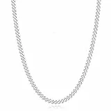 Rajputana 925 Silber Kette Halskette für Männer 5mm Kubanische Verbindung Ketten für Herren Junge Sterling Silber Männer Kette Halsketten Robuste Kandare Chains Schmuck Geschenke 22 Zoll